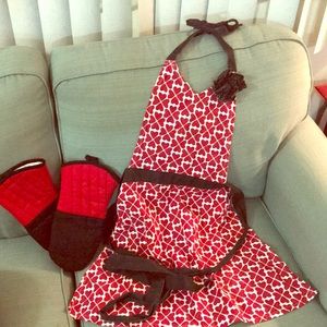 Apron & Oven mitt set
